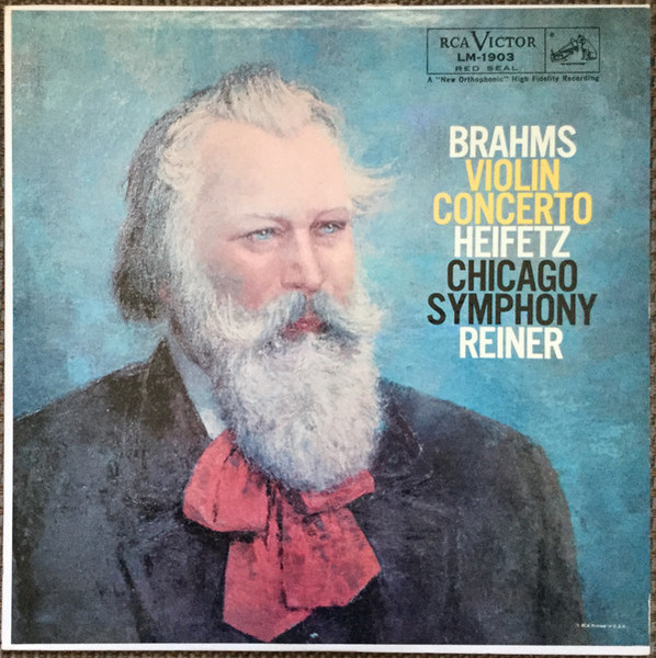 Brahms*, Heifetz*, Reiner*, Chicago Symphony Orchestra - Violin Concerto (LP, Album, Mono)