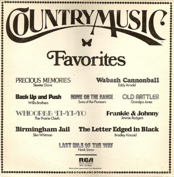 Various - Country Music Favorites (LP, Comp)_3454904859