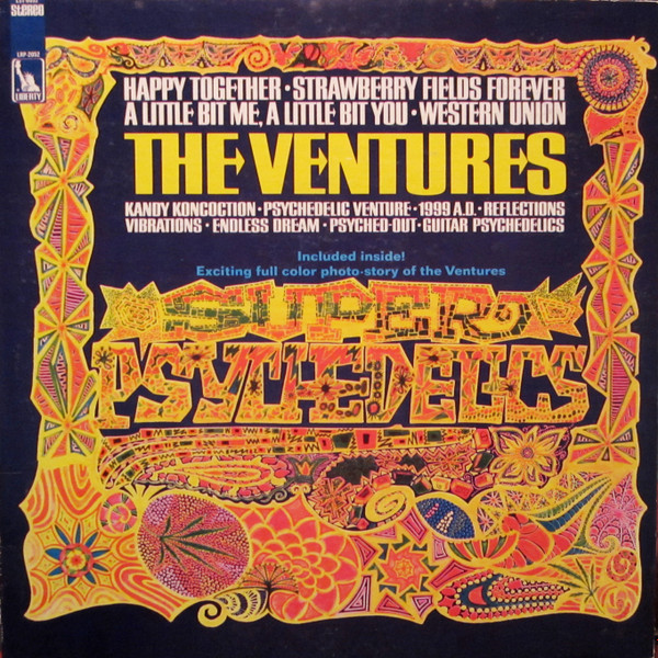 The Ventures - Super Psychedelics (LP, Album, Ind)