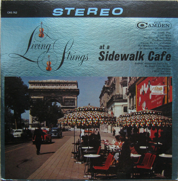 Living Strings - At A Sidewalk Cafe (LP, Album)