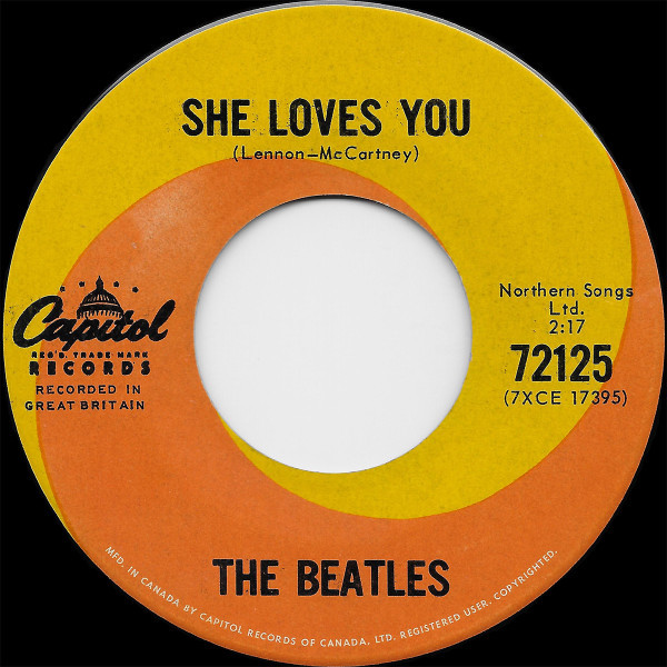 The Beatles - She Loves You (7", Single)