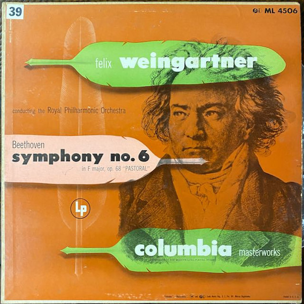 Ludwig van Beethoven, Felix Weingartner, Royal Philharmonic Orchestra (2) - Symphony No. 6 In F Major, Op. 68 "Pastoral" (LP)