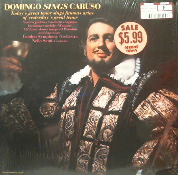 Placido Domingo, London Symphony Orchestra - Domingo Sings Caruso (LP, RE)