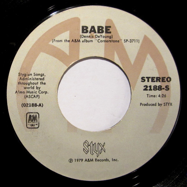 Styx - Babe (7", Single, Styrene, Pit)