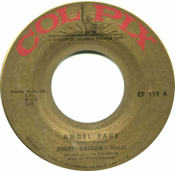 Jimmy Darren* - Angel Face / I Don't Wanna Lose Ya (7", Single)