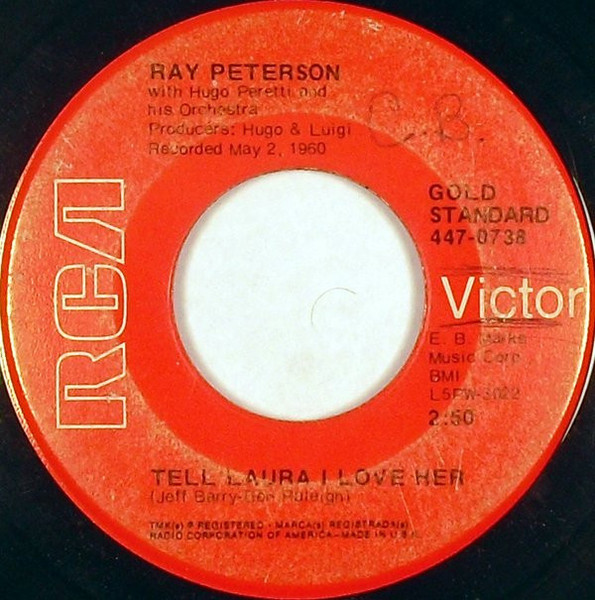 Ray Peterson - Tell Laura I Love Her / Fever (7", RE)
