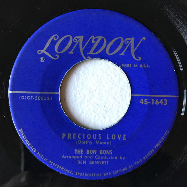 The Bon Bons (2) - Precious Love / Secretly  (7", Single)