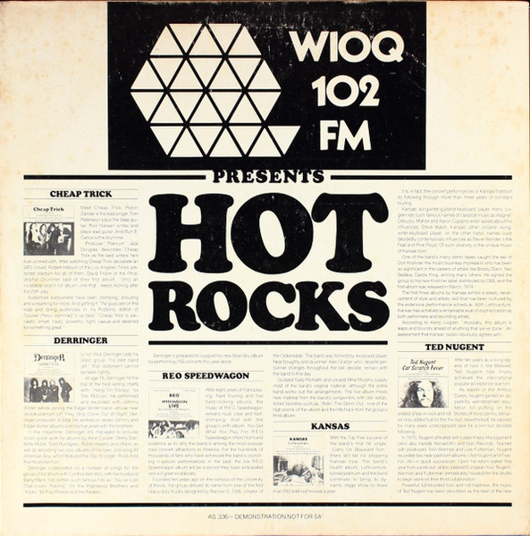 Various - WIOQ 102 FM Presents Hot Rocks (LP, Comp, Promo)