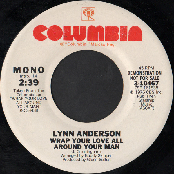 Lynn Anderson - Wrap Your Love All Around Your Man (7", Single, Mono, Promo)