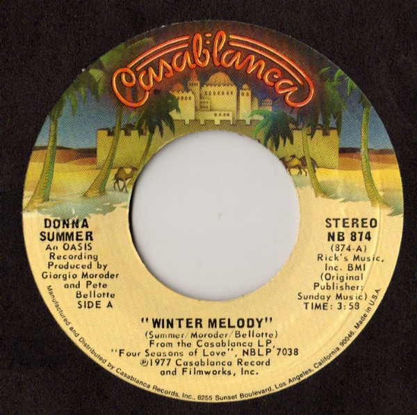 Donna Summer - Winter Melody (7", Single)
