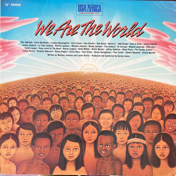 USA For Africa - We Are The World (12", Single, Pit)