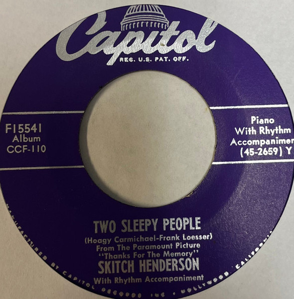 Skitch Henderson - Two Sleepy People  / Jealous (7")