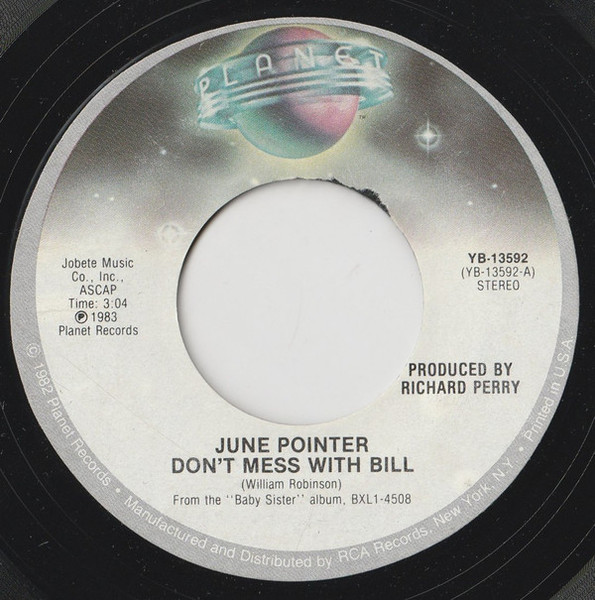 June Pointer - Don't Mess With Bill (7", Single)