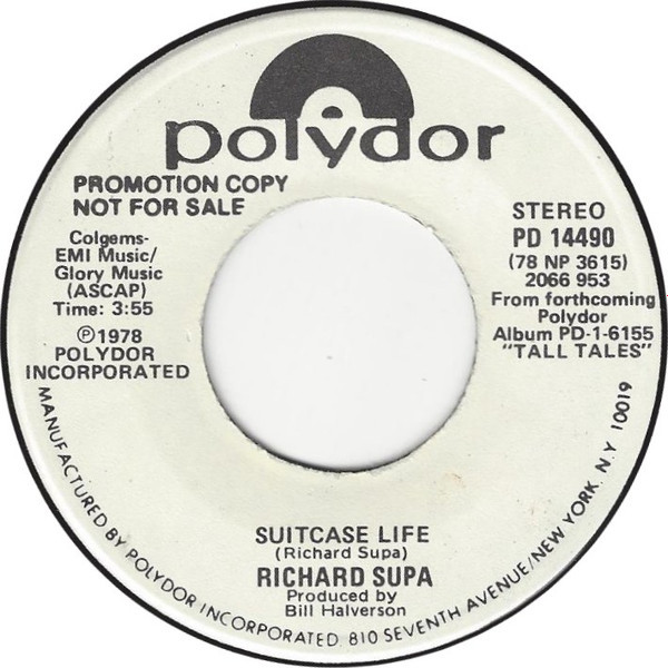 Richard Supa - Suitcase Life (7", Single, Promo)