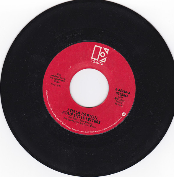 Stella Parton - Four Little Letters (7", Single, Styrene, All)