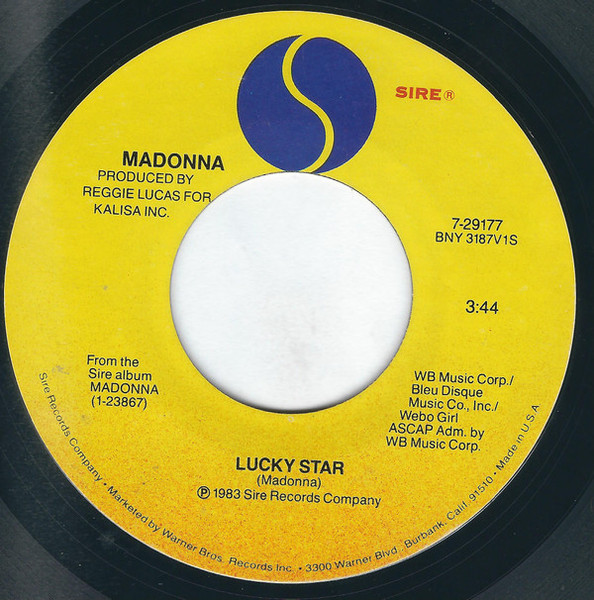 Madonna - Lucky Star (7", Single, Styrene, All)