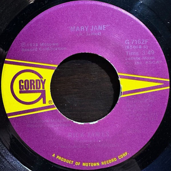 Rick James - Mary Jane / Dream Maker (7", Single, Mon)