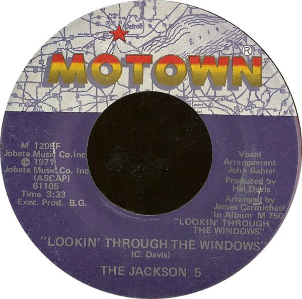 The Jackson 5 - Lookin' Through The Windows / Love Song (7", Single, Sup)
