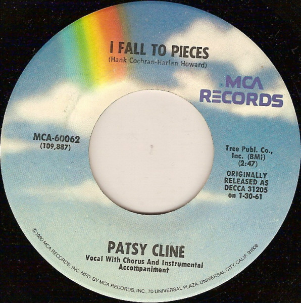 Patsy Cline - I Fall To Pieces (7")
