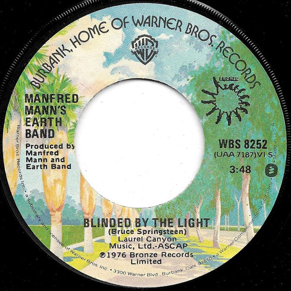 Manfred Mann's Earth Band - Blinded By The Light (7", Single, Win)