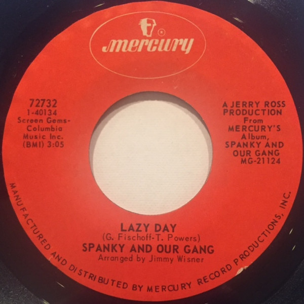Spanky And Our Gang* - Lazy Day / (It Ain't Necessarily) Byrd Avenue (7", RP)