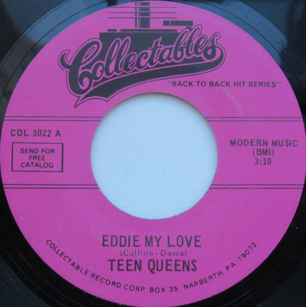The Teen Queens / The Cadets - Eddie My Love / Stranded In The Jungle (7", Single, Mono, RE)