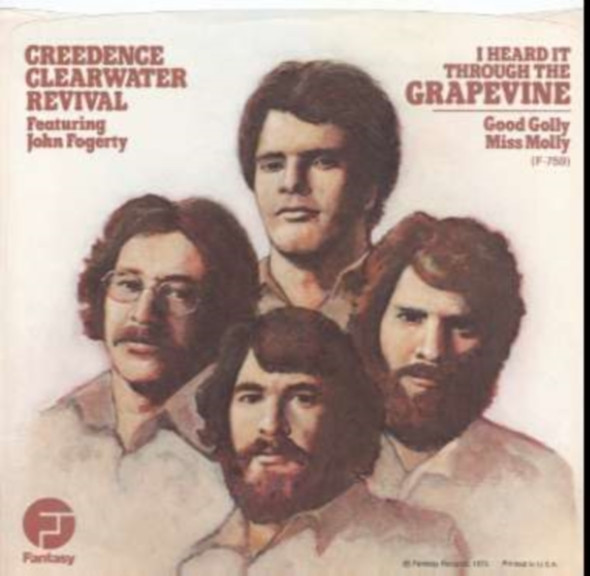 Creedence Clearwater Revival Featuring John Fogerty - I Heard It Through The Grapevine (7", Single)