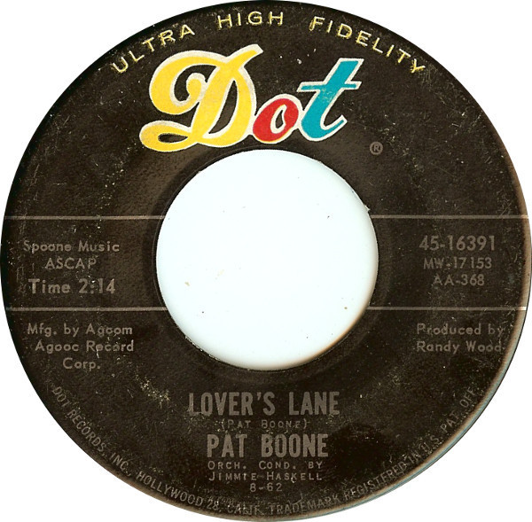 Pat Boone - Lover's Lane / Ten Lonely Guys (7", Ind)