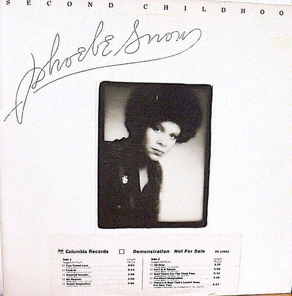 Phoebe Snow - Second Childhood (LP, Album, Promo)_3682764631