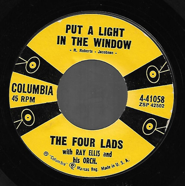 The Four Lads - Put A Light In The Window (7", Bri)