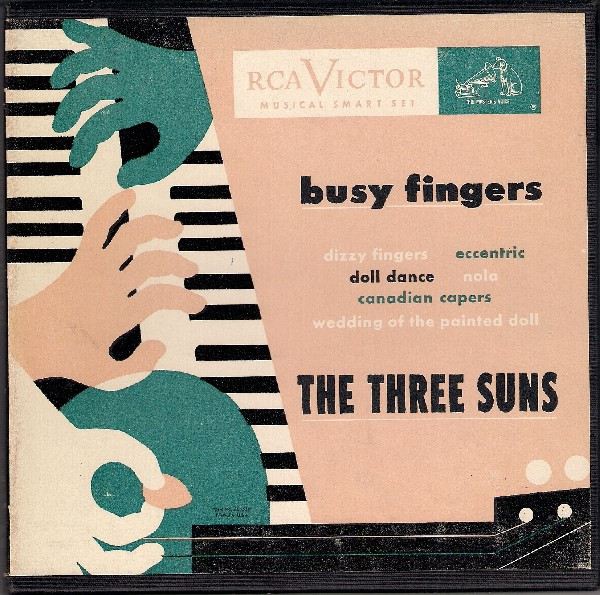 The Three Suns - Busy Fingers (3x7", Comp + Box)