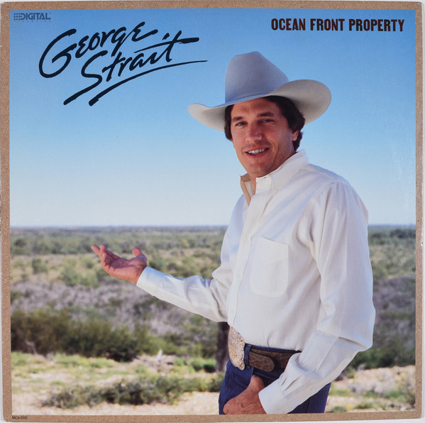 George Strait - Ocean Front Property (LP, Album, Glo)