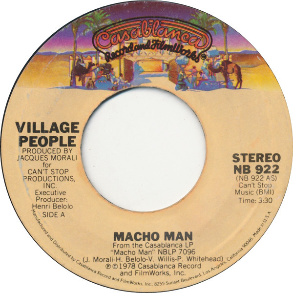 Village People - Macho Man (7", Single, Ter)