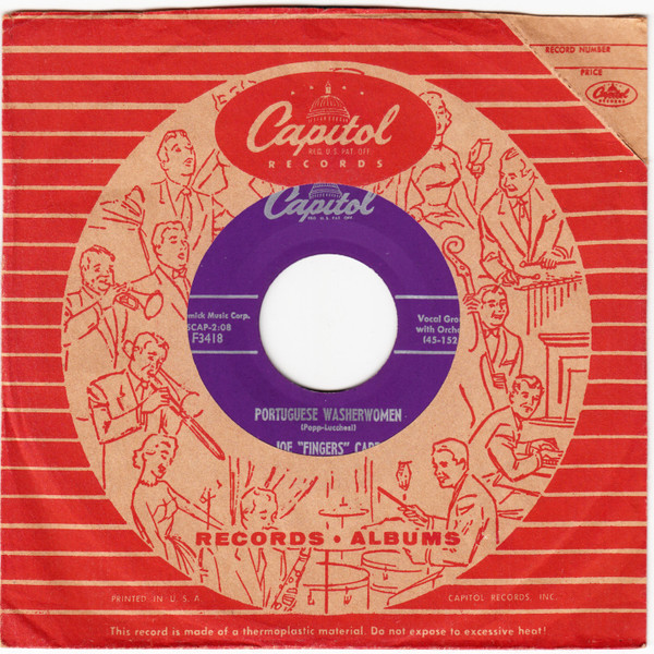 Joe "Fingers" Carr - Portuguese Washerwomen (7", Single, Scr)