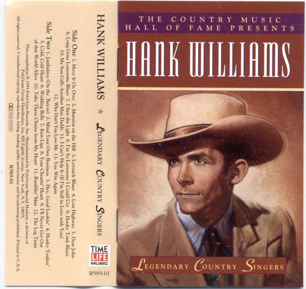 Hank Williams - The Country Music Hall Of Fame Presents - Legendary Country Singers (Cass, Comp)