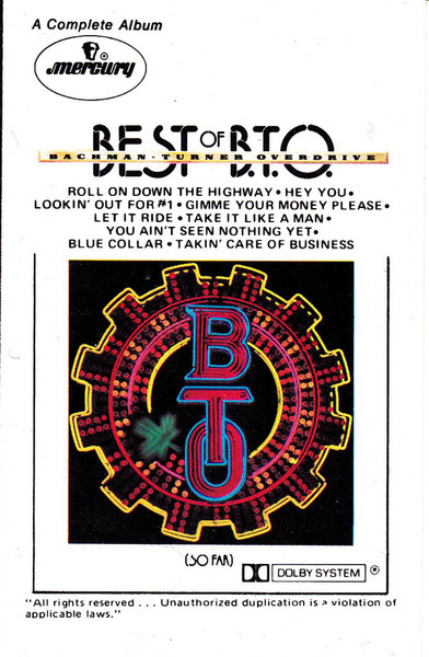 Bachman-Turner Overdrive - Best Of B.T.O. (So Far) (Cass, Comp, RE)