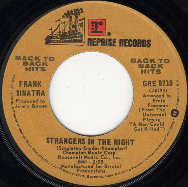 Frank Sinatra - Strangers In The Night / Summer Wind (7", Single, RE)