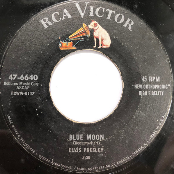 Elvis Presley - Blue Moon / Just Because (7", Single, Ind)