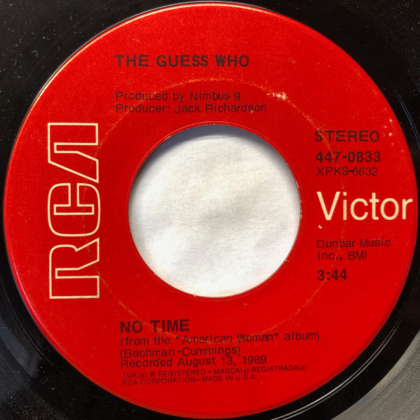 The Guess Who - No Time / These Eyes (7", RE)