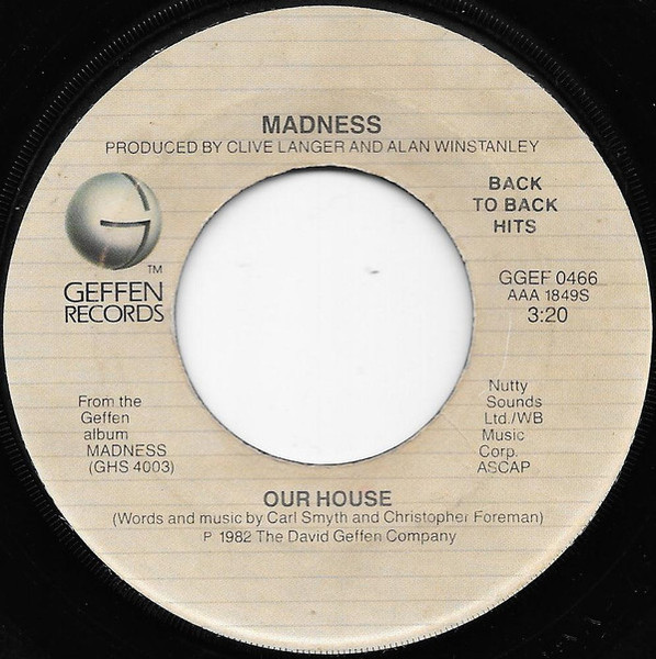 Madness - Our House / It Must Be Love (7", Single)