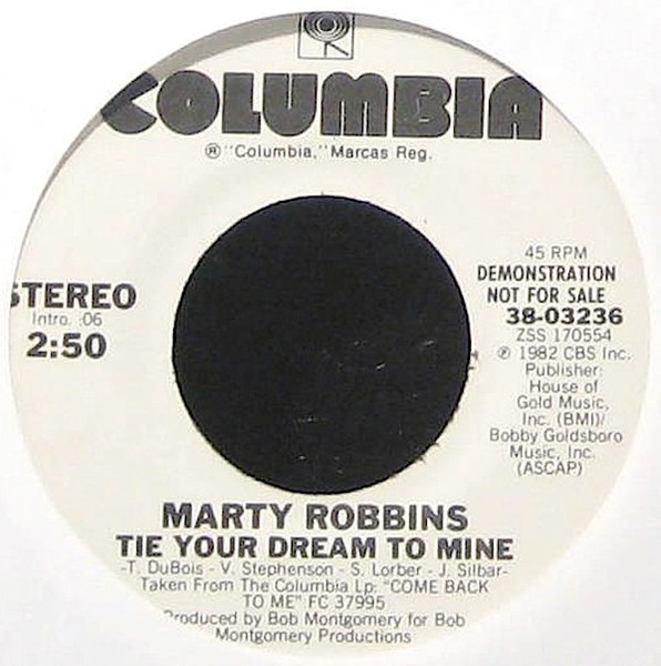 Marty Robbins - Tie Your Dream To Mine (7", Promo)