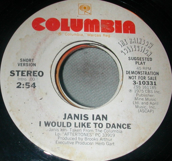 Janis Ian - I Would Like To Dance (7", Single, Promo)