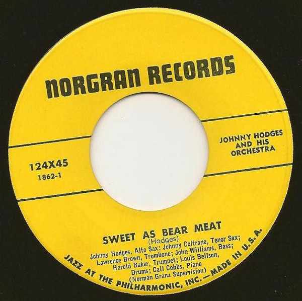 Johnny Hodges And His Orchestra - Sweet As Bear Meat / Skokiaan (7", Single)