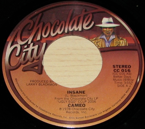 Cameo - Insane (7", Single, Styrene)