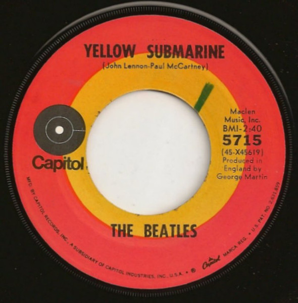 The Beatles - Yellow Submarine / Eleanor Rigby (7", Single, RP, Scr)