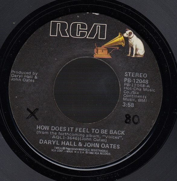 Daryl Hall & John Oates - How Does It Feel To Be Back (7", Styrene)