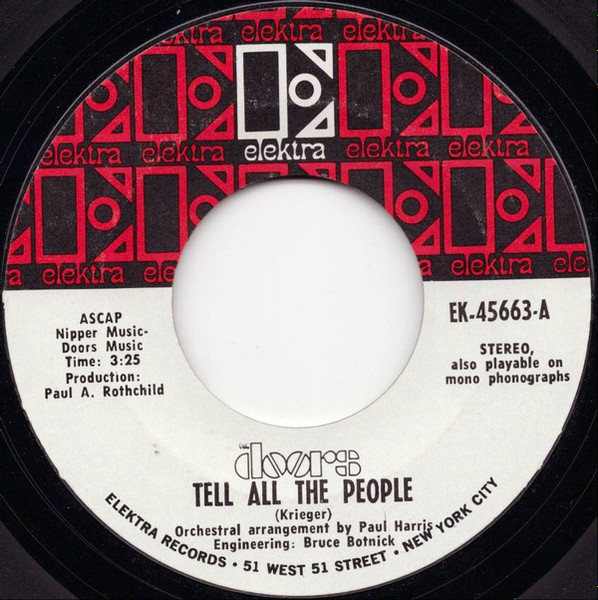 The Doors - Tell All The People (7", Single, Ter)