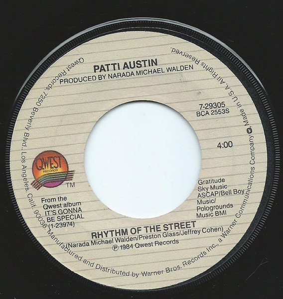 Patti Austin - Rhythm Of The Street / Solero (7", Single)