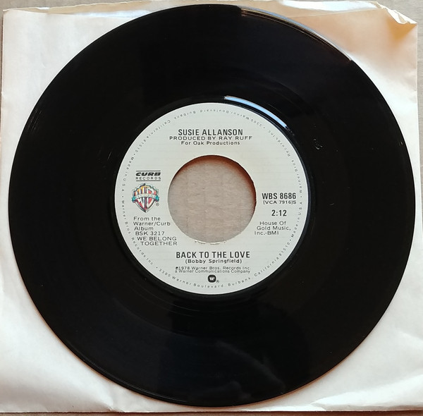 Susie Allanson - Back To The Love (7")