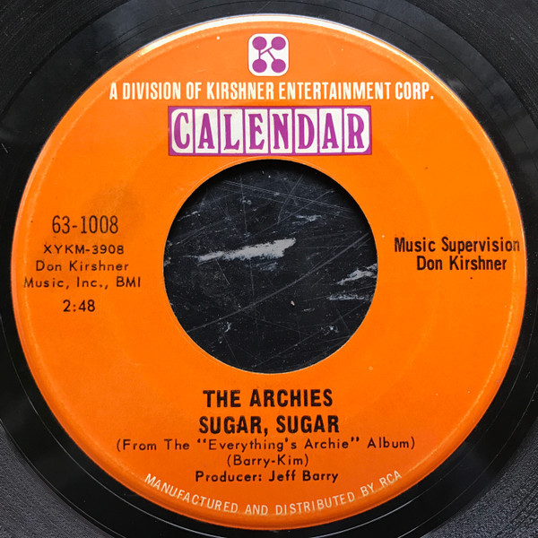 The Archies - Sugar, Sugar (7", Single, Ind)